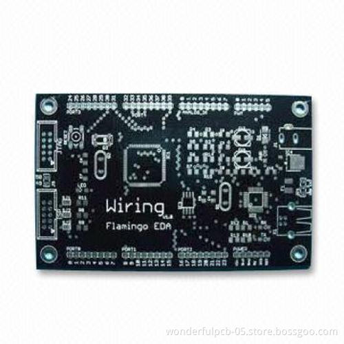 Double PCB with Black Solder Mask and White Legend